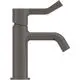 Wascharmatur in dunklem Grau, hergestellt von Ideal Standard. Sie verfügt über einen langen Griff und ein modernes, funktionales Design ohne Ablaufsystem.